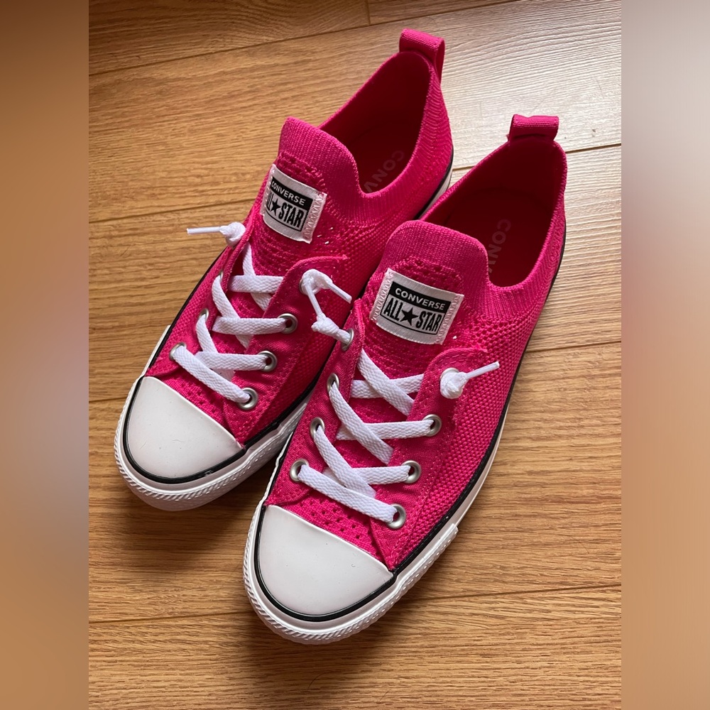 Converse Chuck Taylor All Star Shoreline Knit Slip size 9 Fushia Pink
